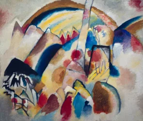 Landschaft mit roten Flecken II